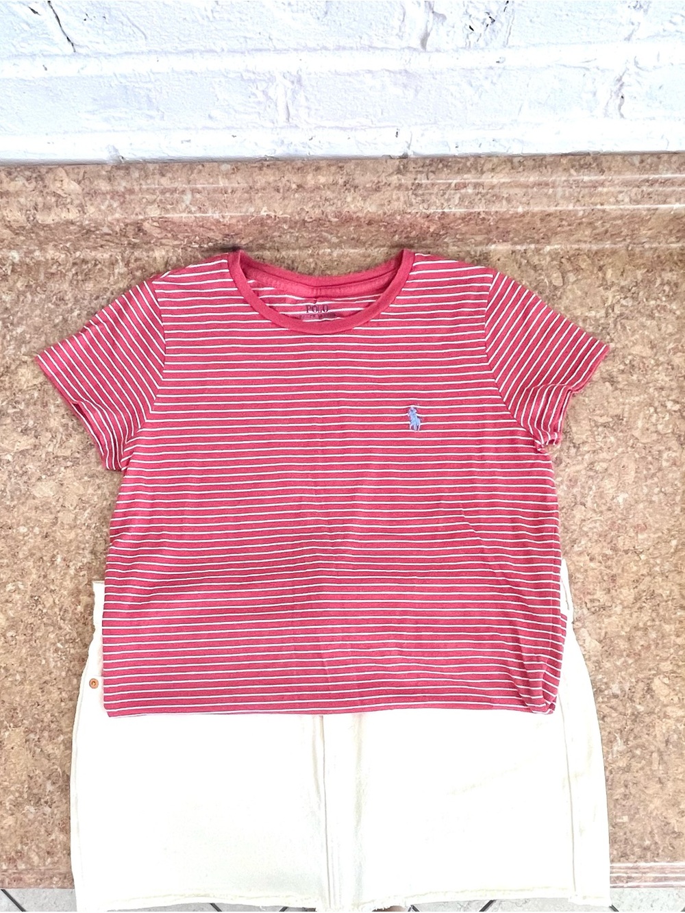 Polo by Ralph Lauren Striped Crewneck Tee Great Condition